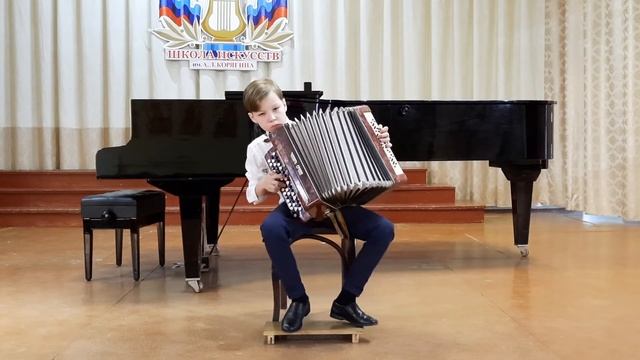 Л.Малиновский. Обр.рус.нар.песни "Ах, вы сени". Исп.Самуил Дубовик (кл.преп.Е.П.Труновой) смотреть онлайн