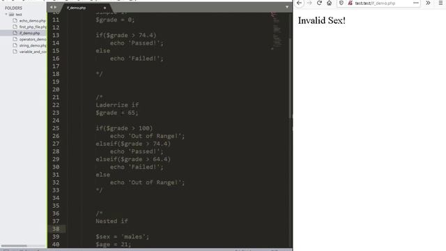 PHP and MySQL Lesson 4 - PHP Decision Making Statements смотреть онлайн