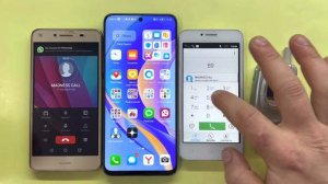 Incoming Call HUAWEI Nova Y70 Vs Lenovo A2016a40 & Outgoing Call Old Samsung A800 and HUAWEI Y5 2