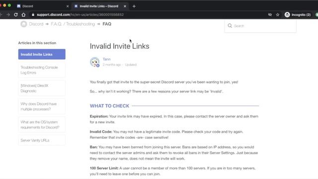 How to fix invite errors on Discord! (Read pinned comment! UPDATED VIDEO IN DESCRIPTION.) смотреть онлайн