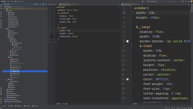 React JS - Создание страницы каталог , Создание проекта Allegri (3)
