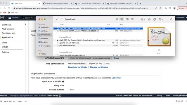 How to setup Single Sign-on between AWS IAM Identity Center (AWS SSO) & Java Web App using SAML? смотреть онлайн