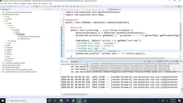Spring Hazelcast смотреть онлайн