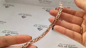 Серебряный позолоченный браслет Лисий Хвост.