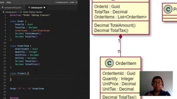 PlantUML with VS Code - creating a Classes Diagram (Part 2)