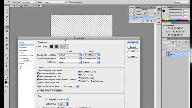 Adobe Photoshop: Changing the Interface Color смотреть онлайн