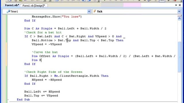 Breakout 3 of 7 - Visual Basic Game смотреть онлайн