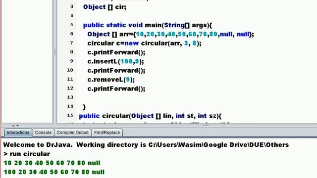 Circular Array -2 (Remove By Left/Right Shift+ Palindrome Check) in Java смотреть онлайн