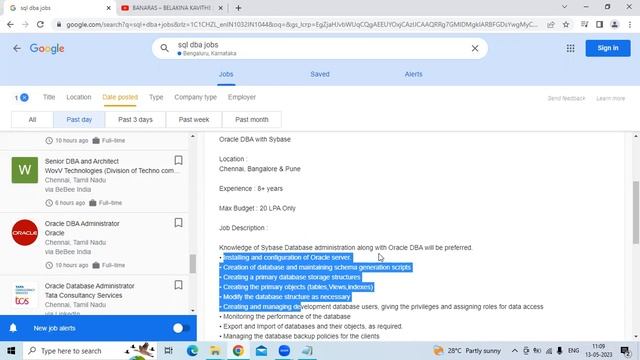 ORACLE DBA JOB OPENINGS FOR Oracle, TCS, ASPL Info Services смотреть онлайн