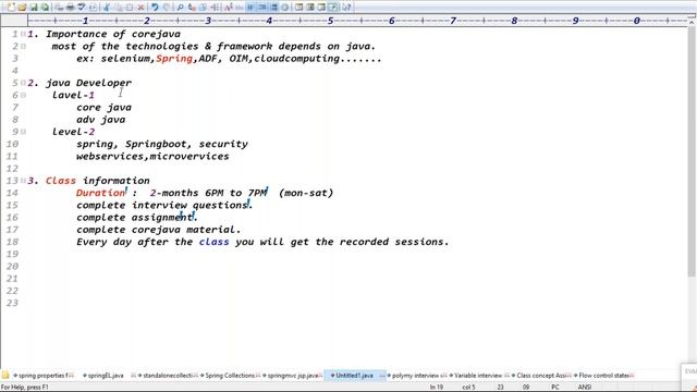 CORE JAVA tutorials || Demo - 1 || by Mr. Ratan On 16-02-2022 @6PM IST смотреть онлайн