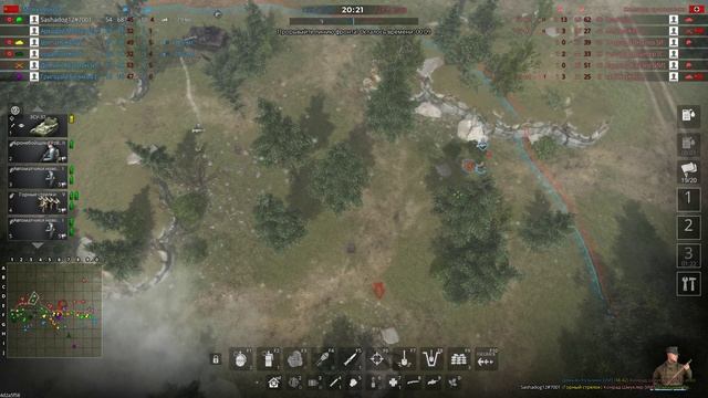 Men of War 2: Arena Игра в соло 3vs3 смотреть онлайн