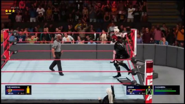 WWE 2K19 YURI MARSHALL VS DEBRA W/ CASANDRA #RAW