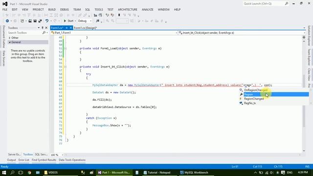 C#.net connectivity with MySQL (Part 2) смотреть онлайн