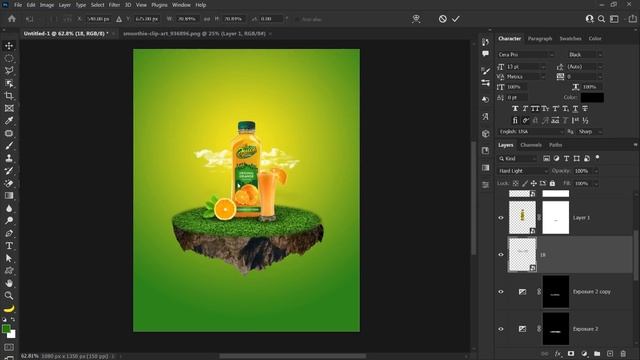 Amazing CREATIVE Ads Design in Photoshop | Tutorial in Hindi смотреть онлайн
