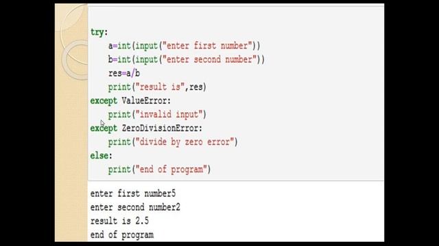 Exception Handling In Python смотреть онлайн