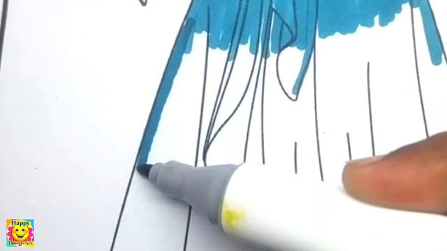 Disney Princess Merida Coloring Video #4 | Glitter Coloring Brave Merida Disney Princess смотреть онлайн
