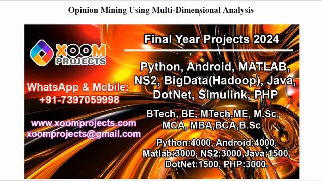 Opinion Mining Using Multi Dimensional Analysis смотреть онлайн