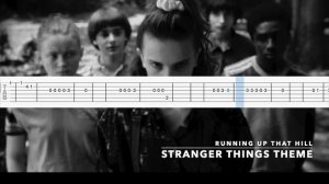 STRANGER THINGS THEME - Running up that Hill Guitar Tab/Tutorial
