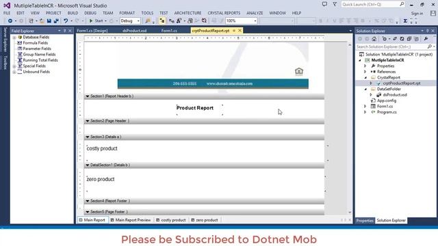 How to Add Watermark in Crystal Report - Part 06 смотреть онлайн