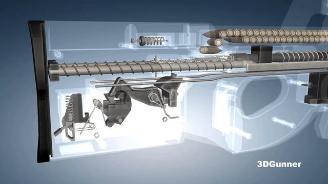 3D Animation: How a FN P90 Submachine Gun works смотреть онлайн