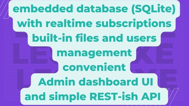 POCKETBASE OPEN SOURCE BACKEND WRITTEN IN GO смотреть онлайн