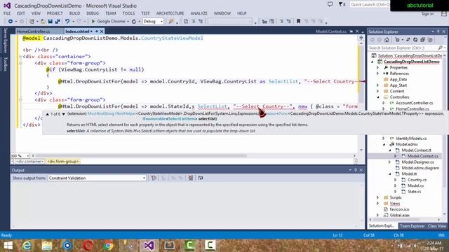 Cascading Dropdownlist In Asp.Net MVC | Using Jquery Ajax смотреть онлайн