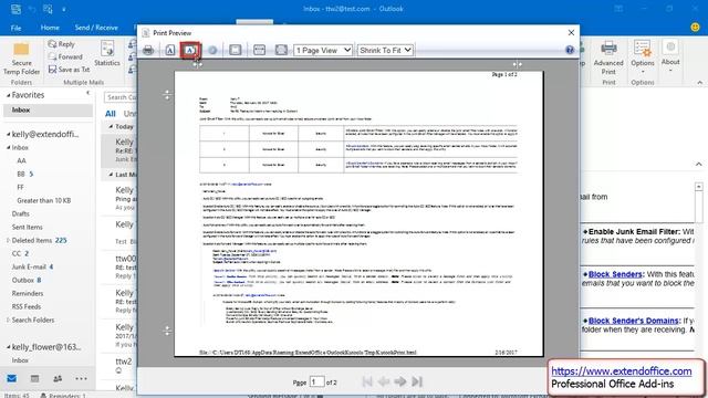 How to print emails without cutting off on the side in Outlook смотреть онлайн