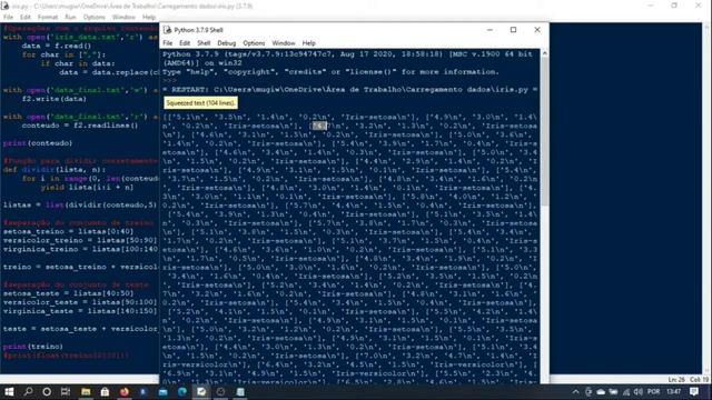 Carregamento de arquivos TXT e CSV com bases de dados em Python смотреть онлайн