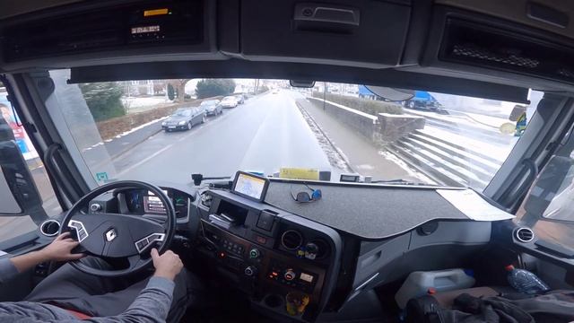 Snow in Germany | Truck Driving | Renault T480 смотреть онлайн