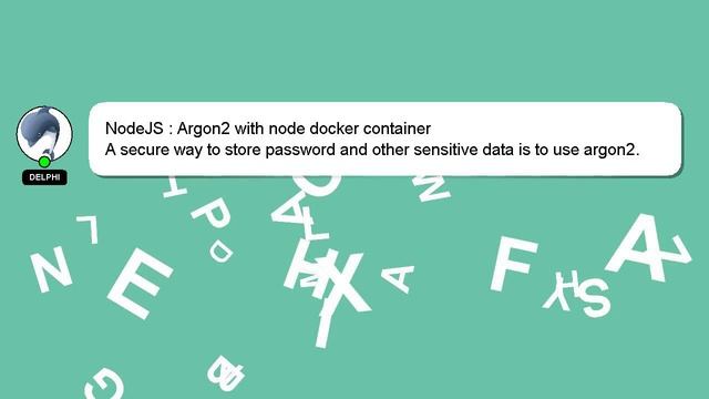 NodeJS : Argon2 with node docker container смотреть онлайн