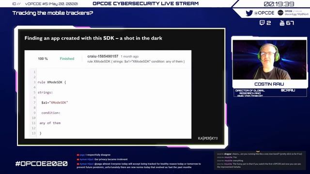 vOPCDE #5 - Tracking the mobile trackers (Costin Raiu) смотреть онлайн