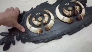 Медальон под клыки кабана . Трофейный!!