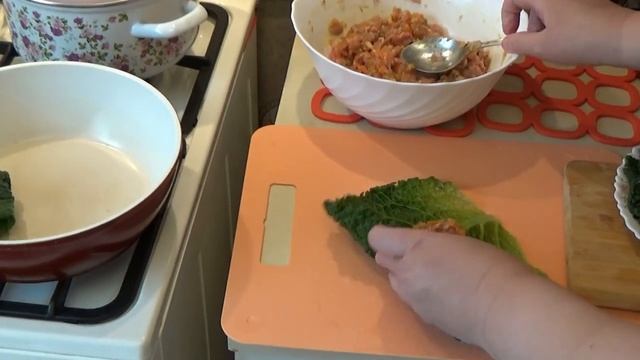 Савойская капуста Готовим голубцы. смотреть онлайн