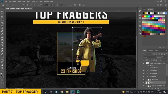 Tournament GFX Pack - Part 7 - Top Fraggers | Beginners Tutorial | Adobe Photoshop | Free Template смотреть онлайн