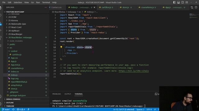 React Js - Redux Toolkit Kurulumu ve Navbar Yapımı смотреть онлайн