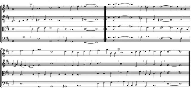 Matthew Locke Consort of Four Parts Suite N°2 in D minor - Major смотреть онлайн