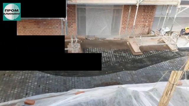 Очистка гранитной плитки после строя прилегающей территории Политехнического Музея смотреть онлайн