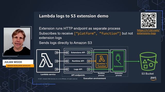 8: Sending logs to custom destinations | AWS Lambda extensions: The deep dive смотреть онлайн