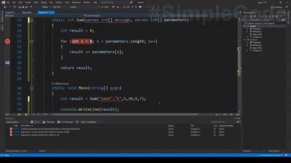КЛЮЧЕВОЕ СЛОВО PARAMS _ C# ОТ НОВИЧКА К ПРОФЕССИОНАЛУ _ # 46 (1080p)