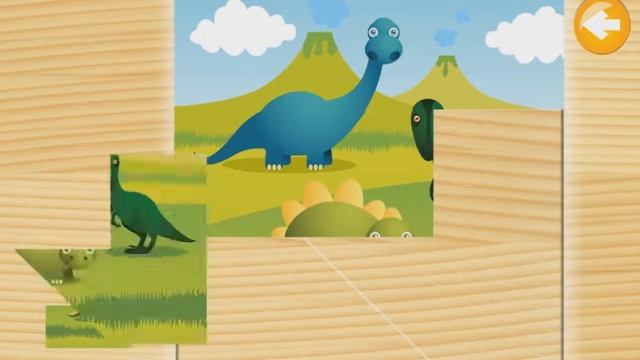 101 Dinosaur Kids Games Dinopuzzle Educational Videos for Kids First Kids Puzzles смотреть онлайн