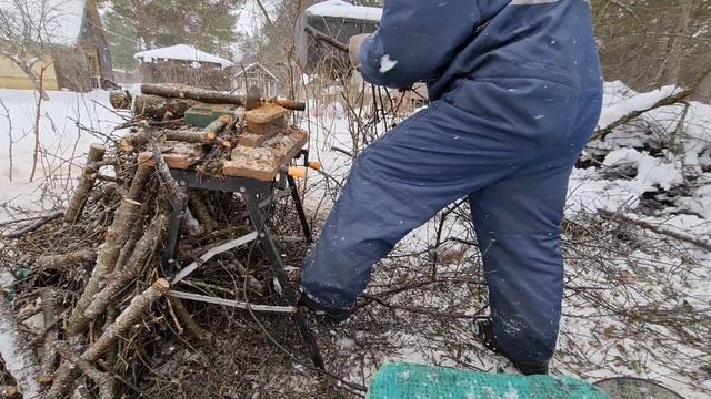 4188 Как европейцы без напряга пилят дрова на зиму смотреть онлайн