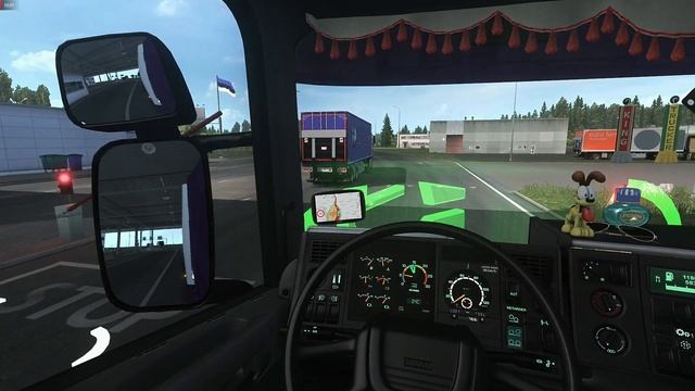 [ETS2] Euro Truck Simulator 2 1.34 - Scania 4 series - Ekeri Trailer - Pskov to Riga смотреть онлайн