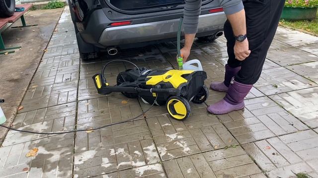 Как хранить авто-мойку высокого давления ( KARCHER K 5 )❄️зимой ❄️ смотреть онлайн