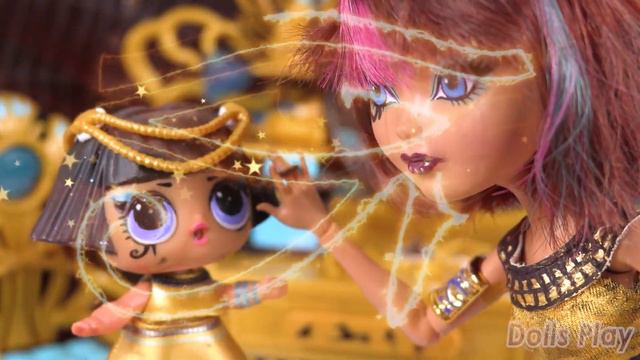 LOL Families The Pharaoh Babe Doll Make-up and Vanity in Dollhouse смотреть онлайн