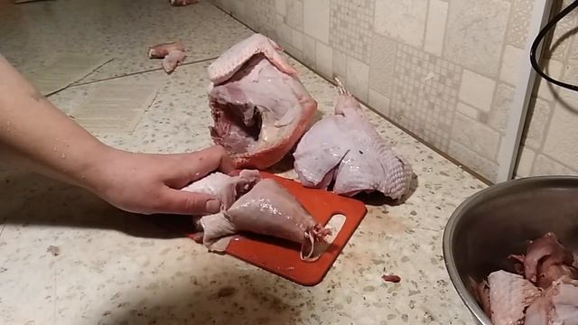 Тест ножа( разделка курицы) смотреть онлайн