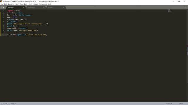 create a simple file transfer program using python смотреть онлайн