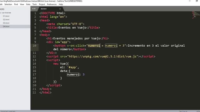 Vue Clase 4 Eventos On Click смотреть онлайн