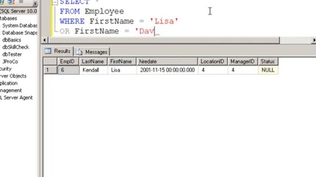 SQL 2008 Single Table Query Lab 2.1 смотреть онлайн