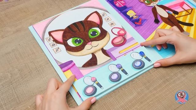 Dibujo de casa de papel con interior para lindo gato смотреть онлайн