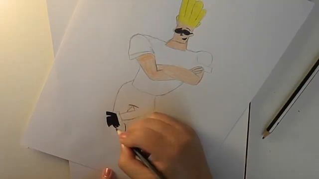 Drawing Johnny Bravo | Speed Drawing смотреть онлайн